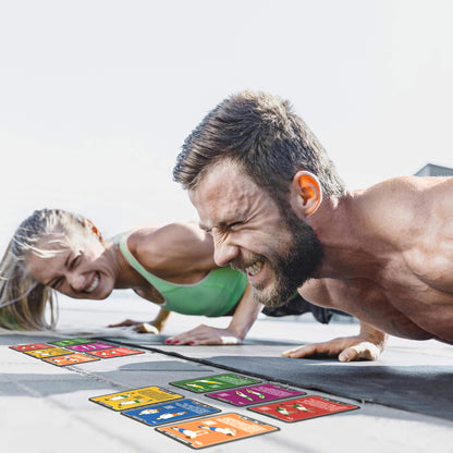 Stack 52 Bodyweight Exercise Cards: Workout Playing Card Game. Designed by a Military Fitness Expert. Video Instructions Included. No Equipment Needed. Burn Fat Build Muscle. (Bodyweight Mega Pack)