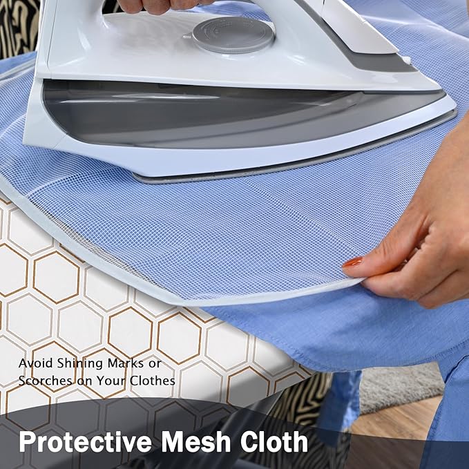 SheeChung 14"x42" Over The Door Ironing Board Cover and Pad, Thick Iron Covers