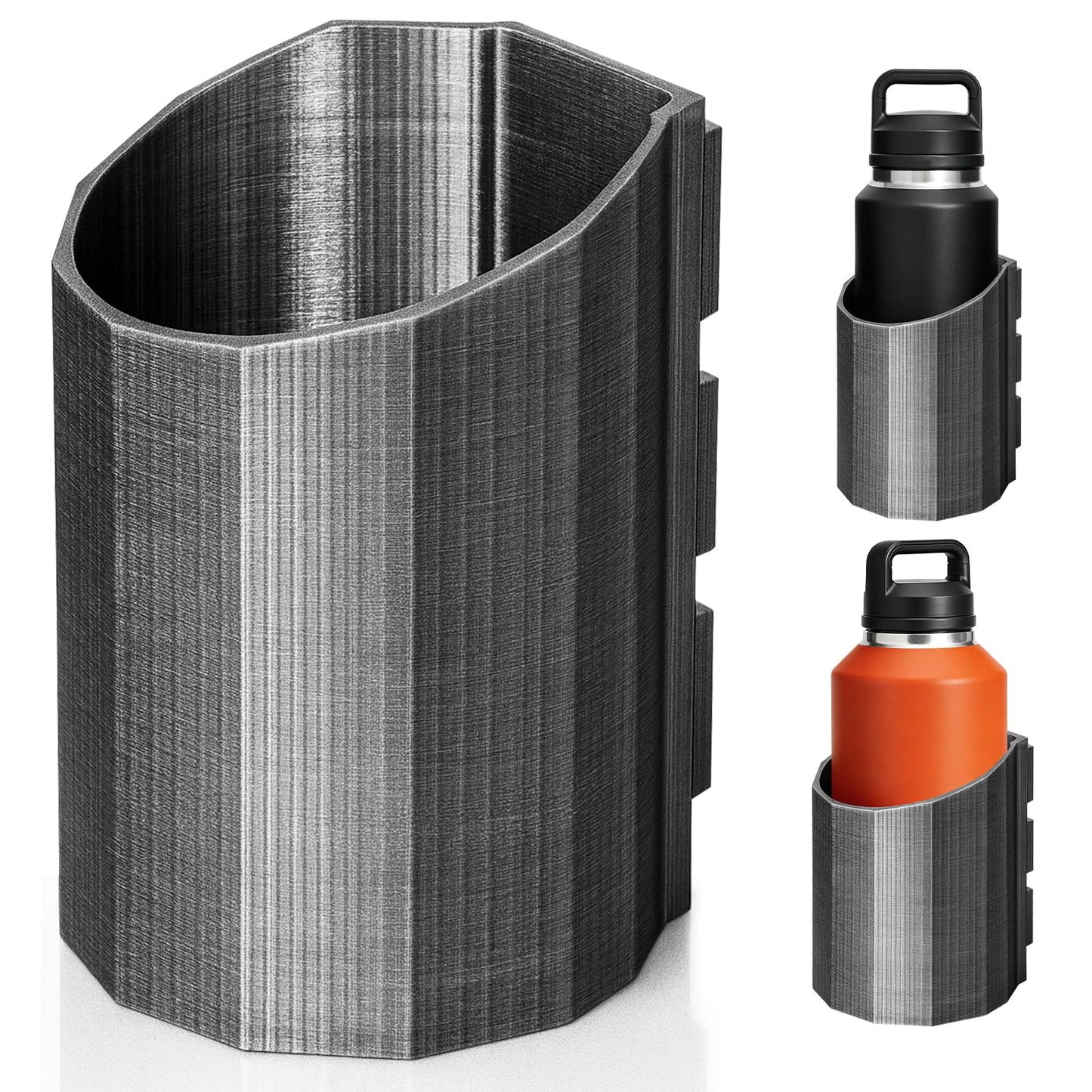 Magnetic Bottle Holder – Super Strong Magnetic Cup Holder for Truck, Tractor, Forklift, RV, Mower, Golf Cart, School Bus & All Metal Surfaces (46oz, 4.13”)