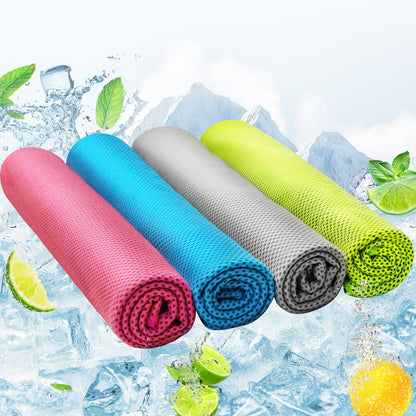 AZOI Cooling Towel (40"x12") - for Neck/Face, Ice Towel,Chilly Towel, Cooling Neck Wraps for Hot Weather Instant Chill, Soft Microfiber for Yoga, Gym, Golf, Running,Workout, Outdoor Sports, Hiking