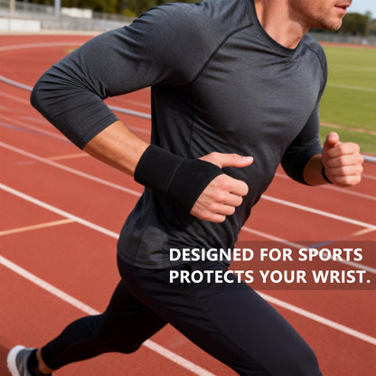 Ovyuzhen Wrist Support Brace Sports Exercise Training Hand Protector Neoprene Wrist Wraps with Thumb Loops -Suitable for Both Right and Left Hands