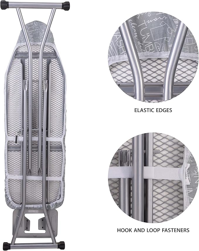 Simplify Ironing Board Cover | Scorch Resistant | Cotton | Thick Padding |