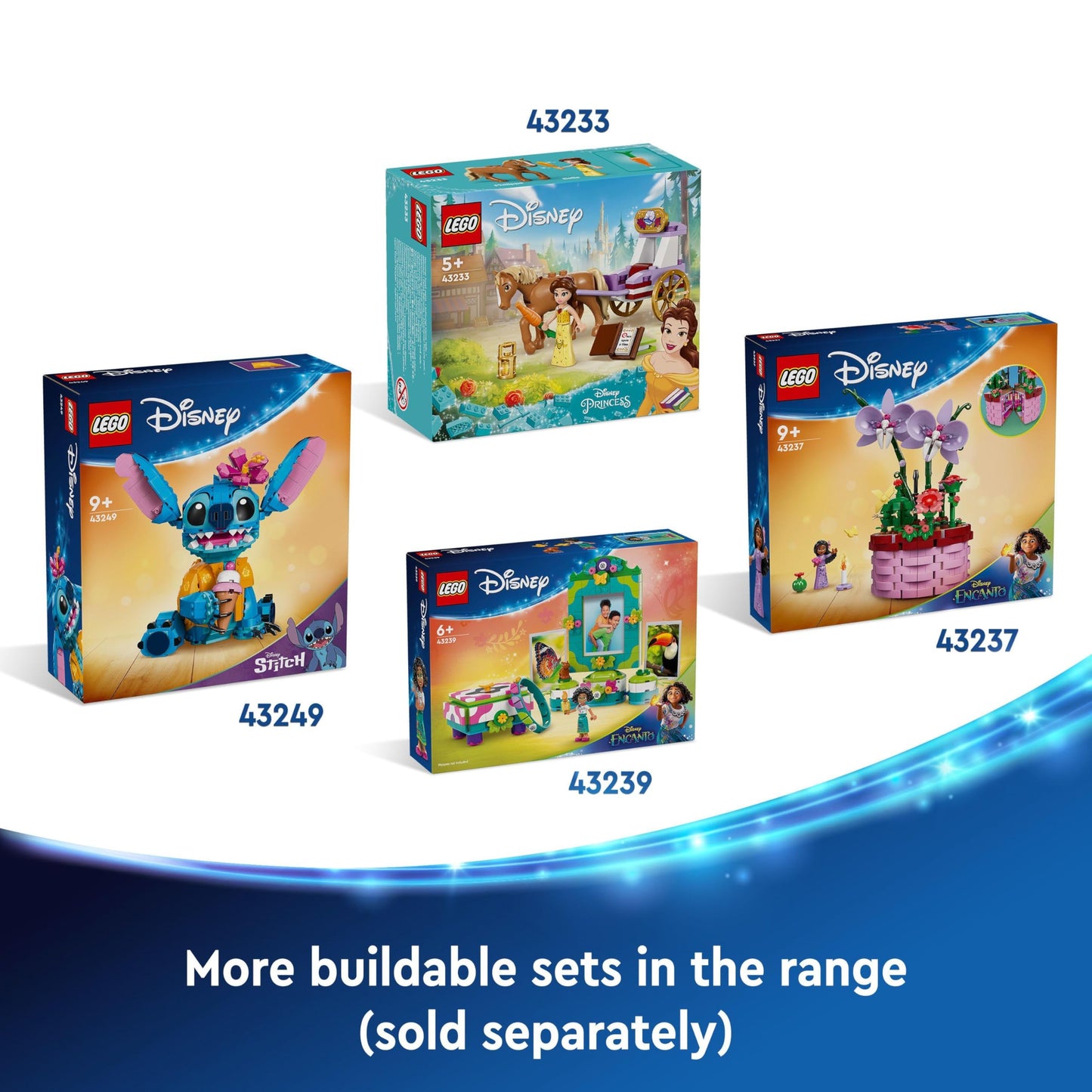 LEGO | Disney Stitch Building Toy for 9 Plus Year Old Kids, Girls & Boys, Creative Play set with Ice-Cream Cone and Character Figure, Fun Birthday Gift for Fans 43249