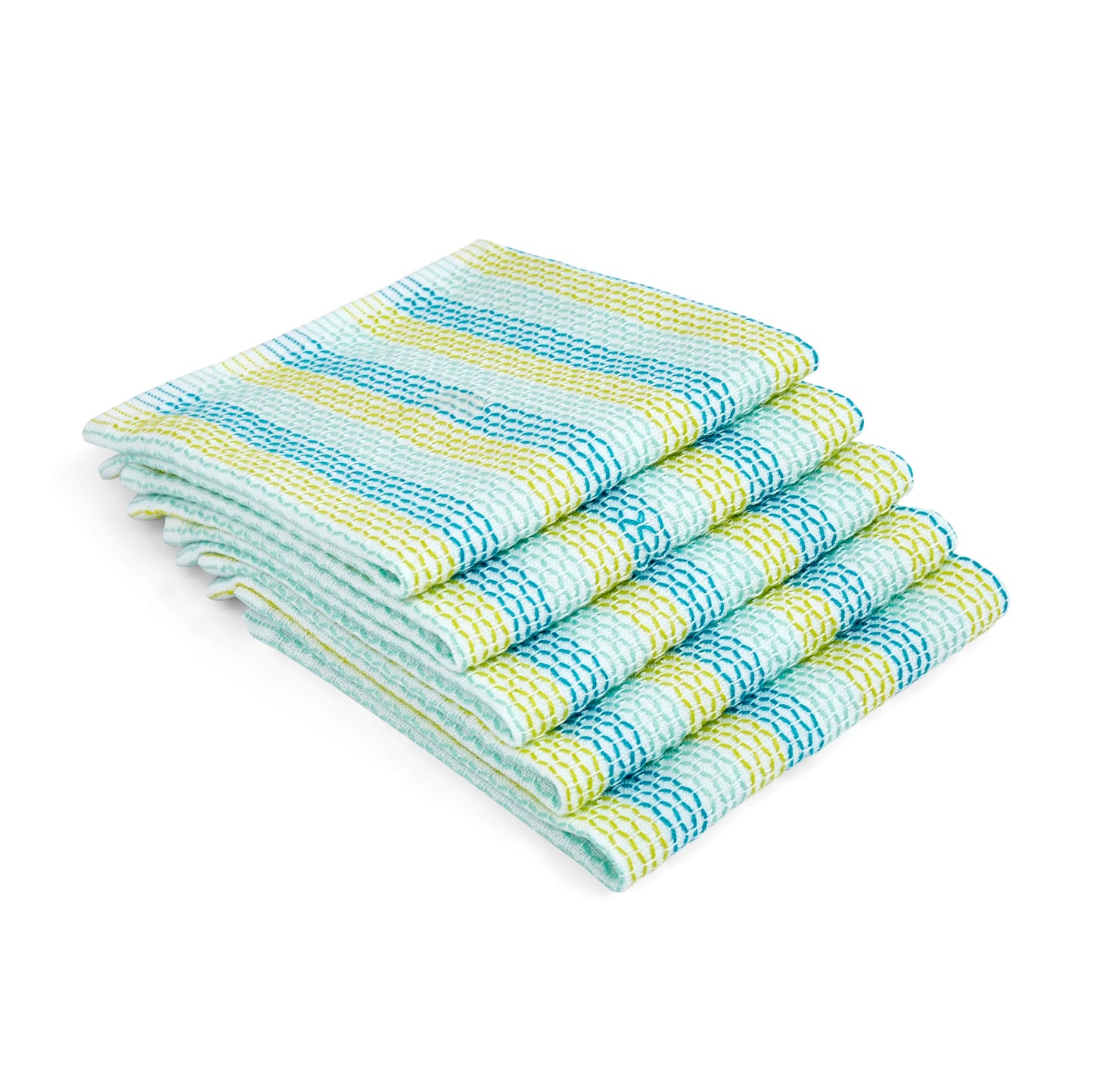 Full Circle Tidy 100% Organic Cotton Dish Cloths, Set of 3, Multicolored