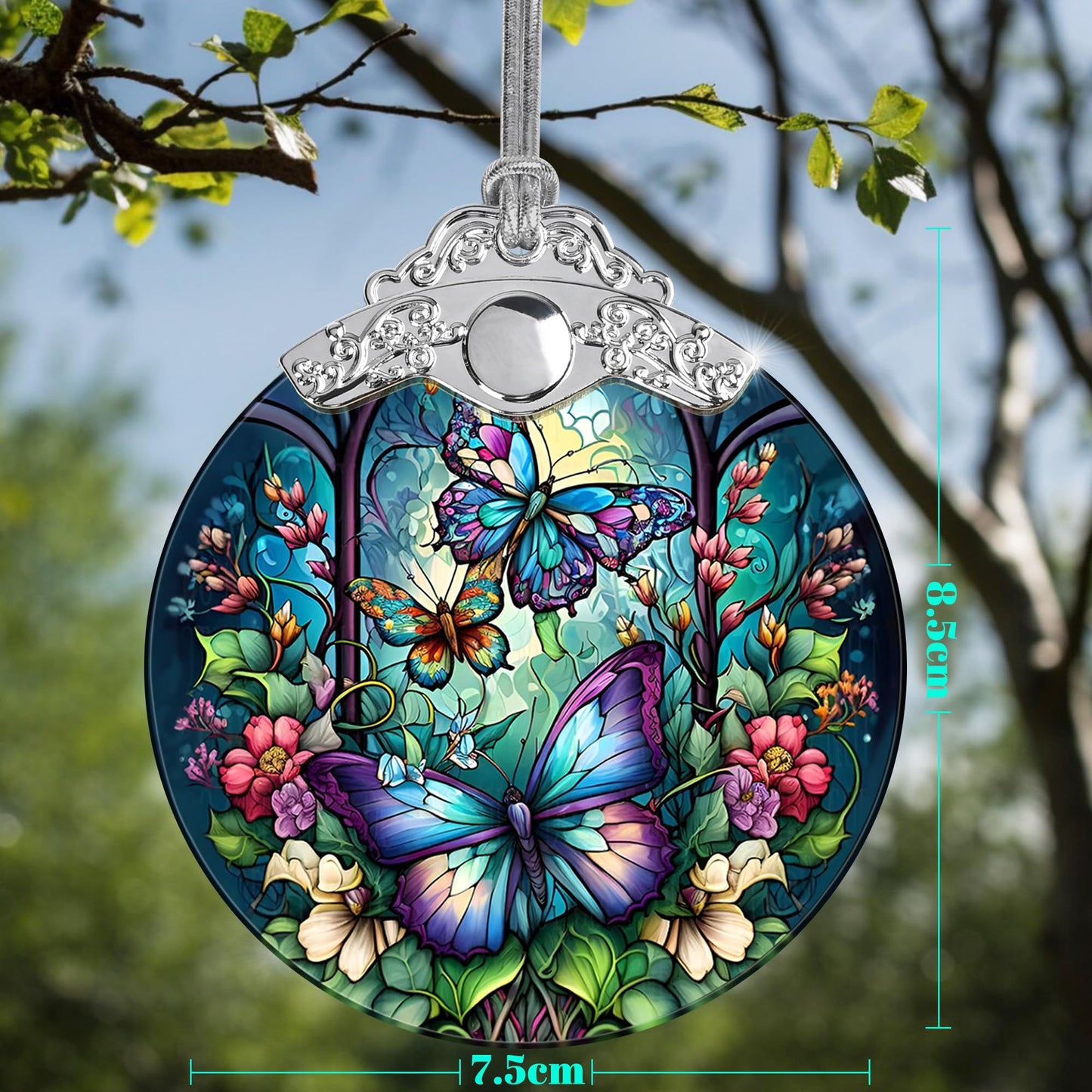 Jocidea Butterfly Christmas Ornament for Tree, Holiday Decor, Gifts for Butterfly Lovers