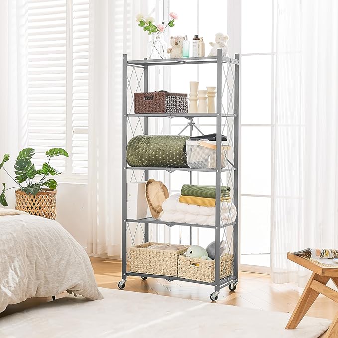 BRIAN & DANY 5-Tier Foldable Storage Shelves