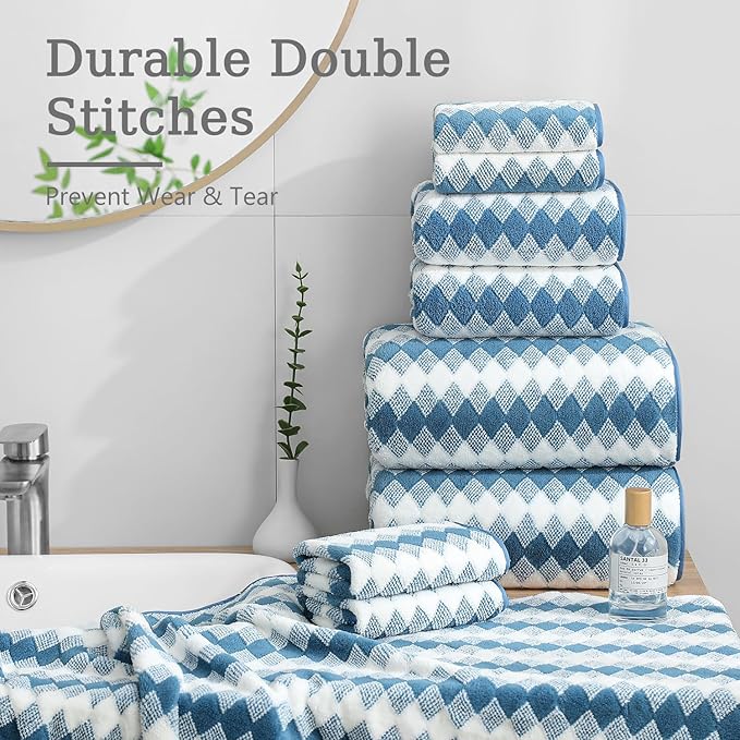 4 Piece Bath Towel Set Oversized Bath Sheet 35"x70" Bathroom Towel Extra Large
