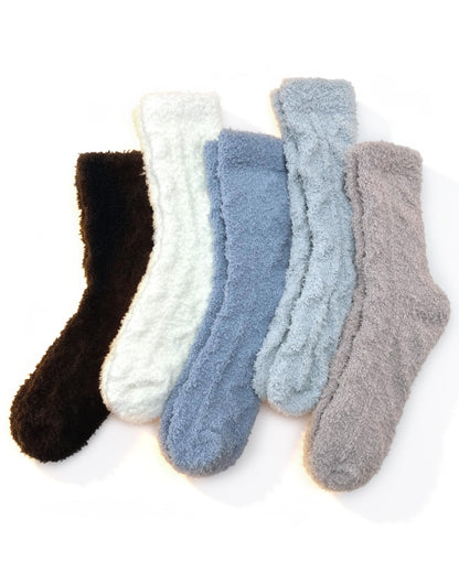 TEHOOK Warm & Cozy Valentines Gifts for Women, Fluffy Fuzzy Plush Sleeping Slipper Socks - Soft Warm Fabric