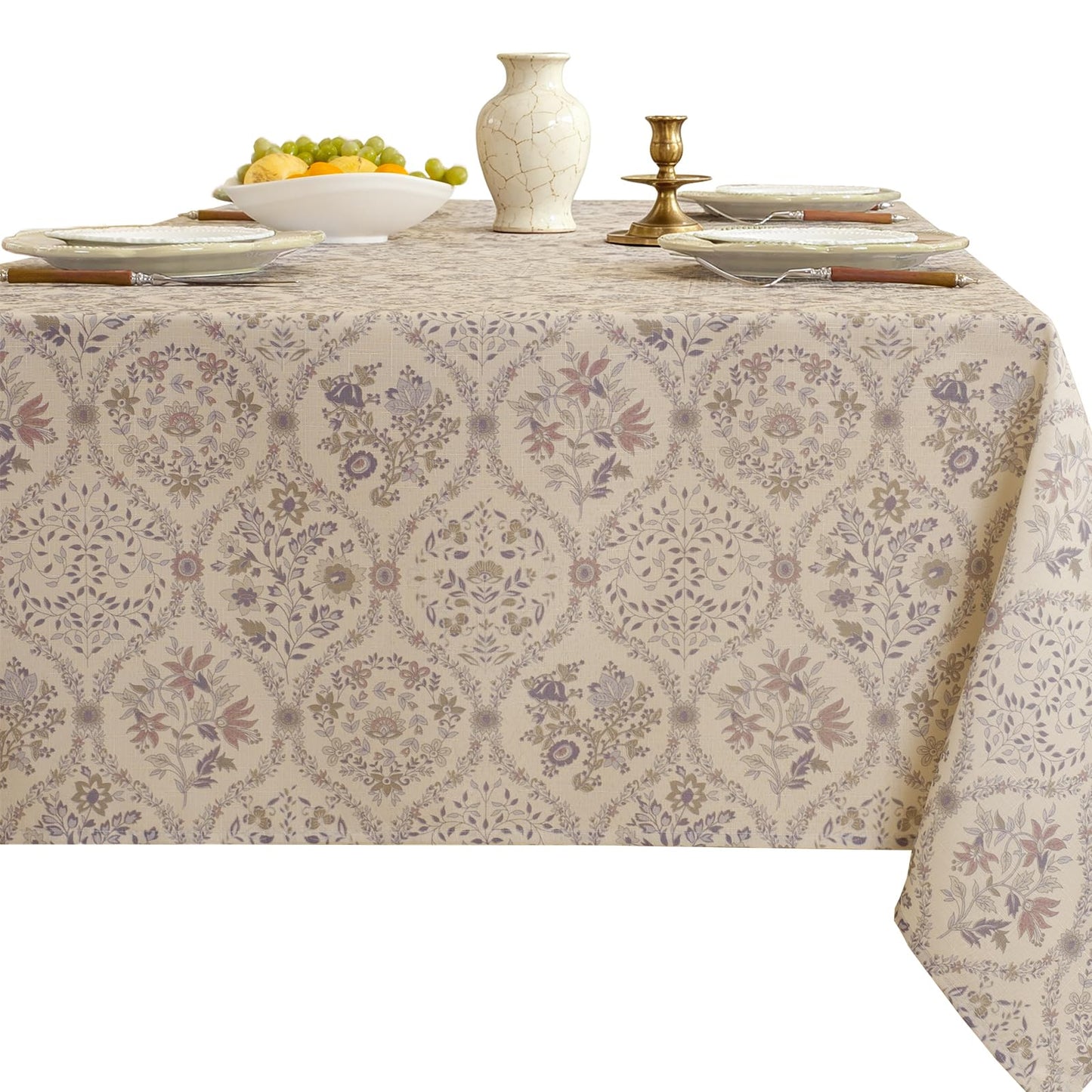 SASTYBALE Rectangle Tablecloth, Flax, 52"x70"