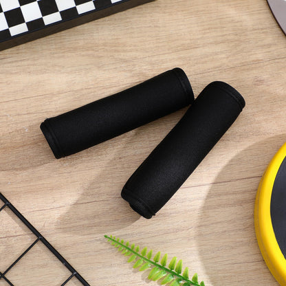 Hemoton 2 Pack Barbell Pad Dumbbell Grips, Anti-Slip Hand Weight Lifting Bar Cushion Cover, Thick Neoprene Handle Wraps for Gym Workout Strength Training, Bar Grip Protector, Black