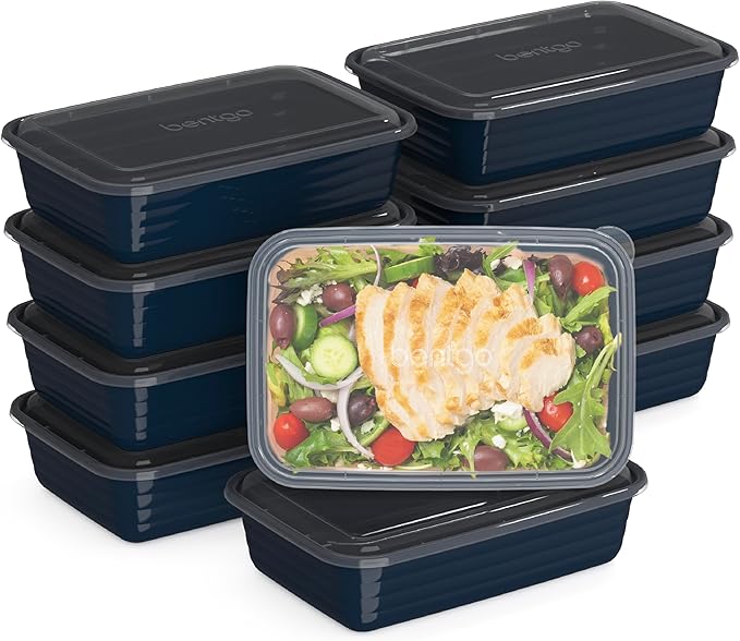 Bentgo Prep - 20-Piece 1-Compartment Reusable Meal Prep Containers