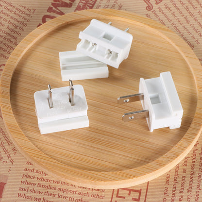 GFQHF Electric Plugs - 26PCS Male and Female Vampire Plug - SPT-1 White for Christmas Light Strings & Lamps and DIY Projects
