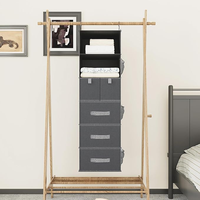 6-Shelves Hanging Closet Organizer