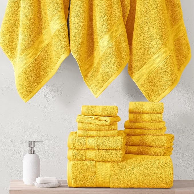 LANE LINEN 100% Cotton Bath Towels Set