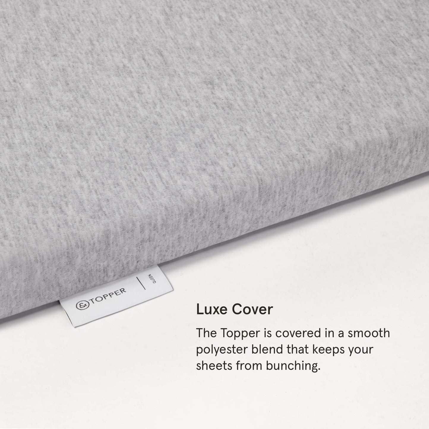 Tuft & Needle Mattress Topper, Full Size, 2 inches of our Breathable, Supportive Adaptive Foam, Luxe Gray Cover, CertiPUR-US and Greenguard Gold Certified
