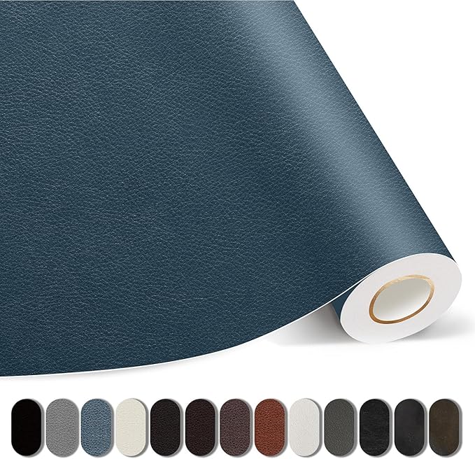 Leather Repair Patches, 17X158 Inch Self-Adhesive Leather Repair Tape, Stretch