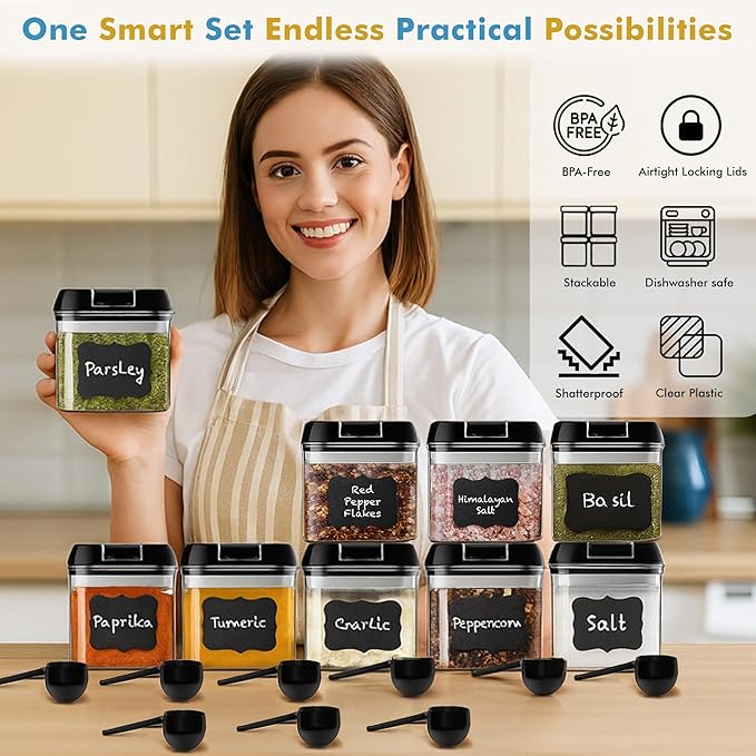 Shazo 9 PC Airtight Food Storage Containers