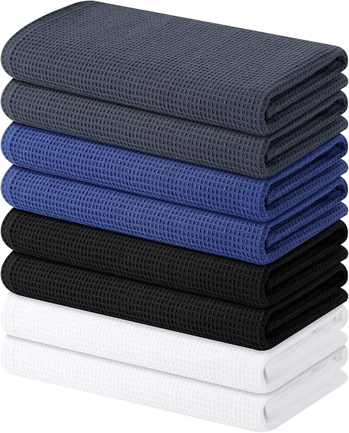 Homaxy 100% Cotton Waffle Weave Kitchen Towels