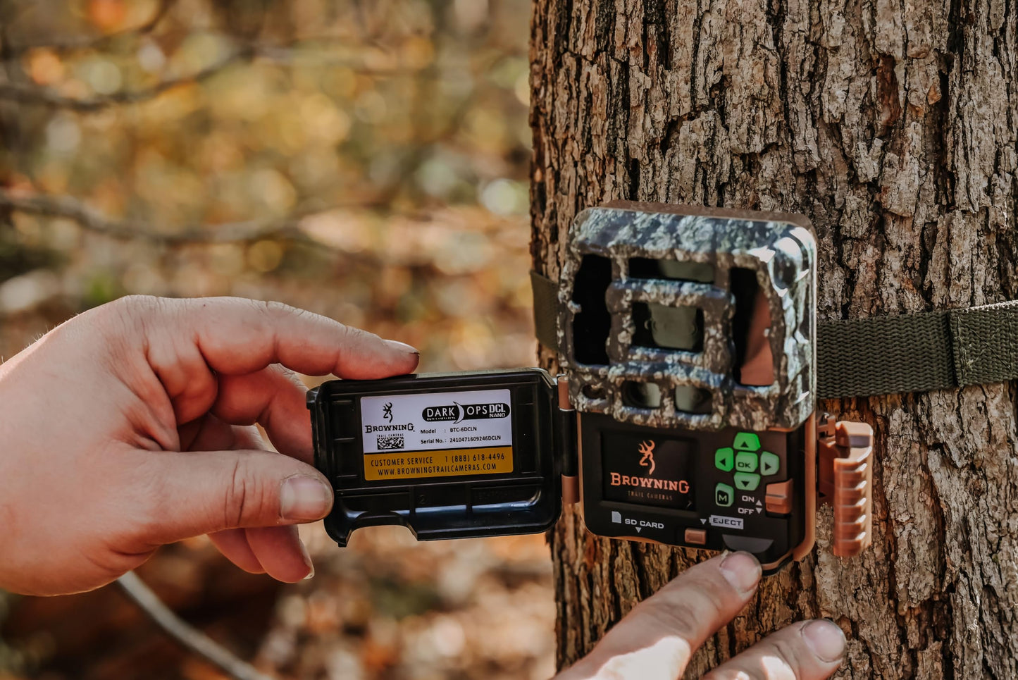 Browning Dark Ops DCL Nano Trail Game Camera Bundle Includes 32GB Memory Card and J-TECH Card Reader (26MP) 2 Pack | BTC6DCLN