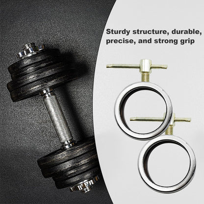2-Piece Olympic Barbell Locking Collars, Fits 2-inch Olympic Barbell Screw Clamps, Suitable for Professional Gym Weight Training
