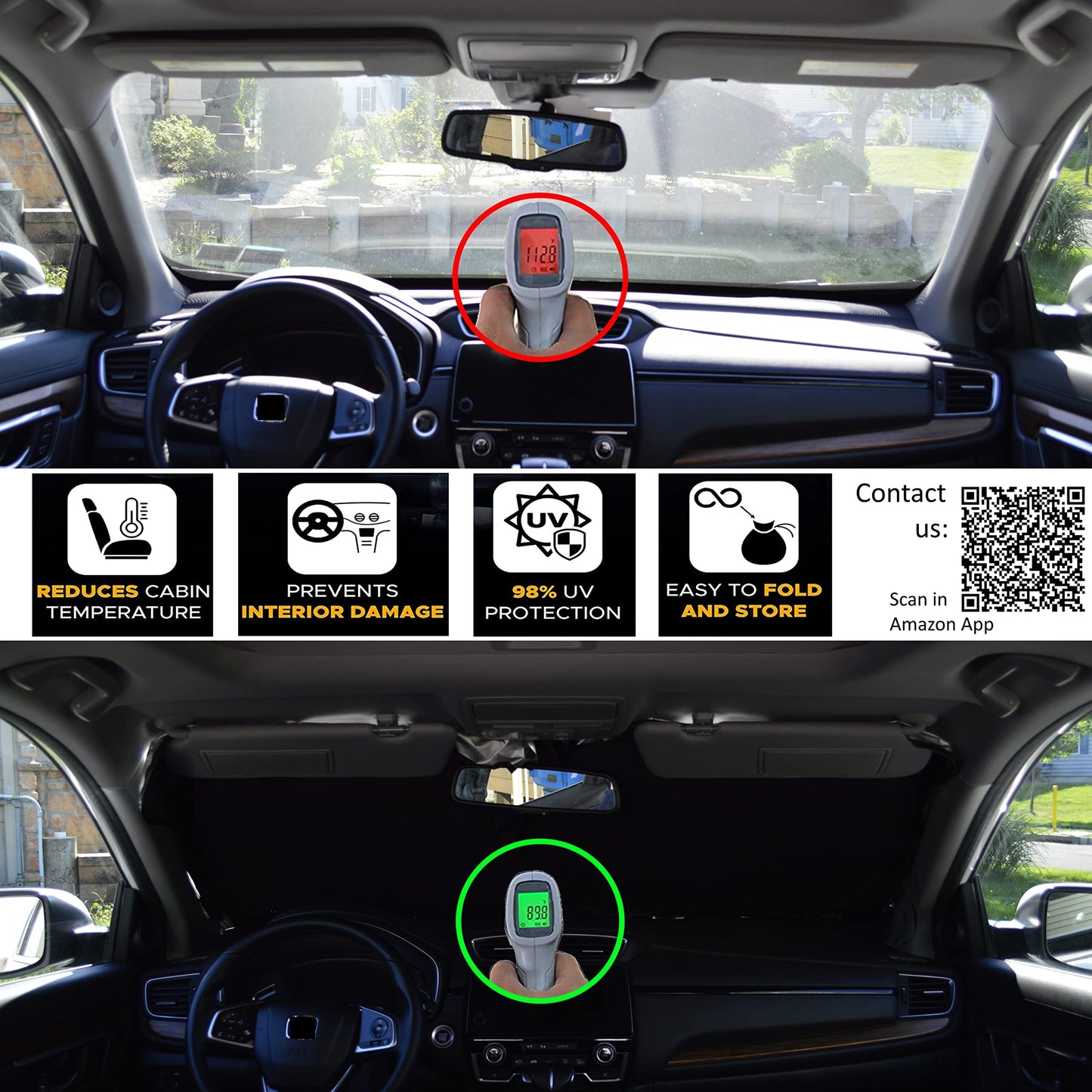 Sunshades Window Sunshade for car Sun Shade Windshield car Windshield Sun Shade Shades for Front Automotive Windows Sun Visor (XL)