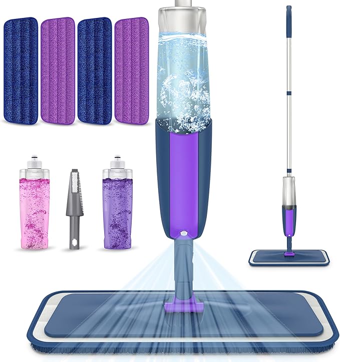 Spray Mops for Hardwood Floors Cleaning: MEXERRIS Wet Mop