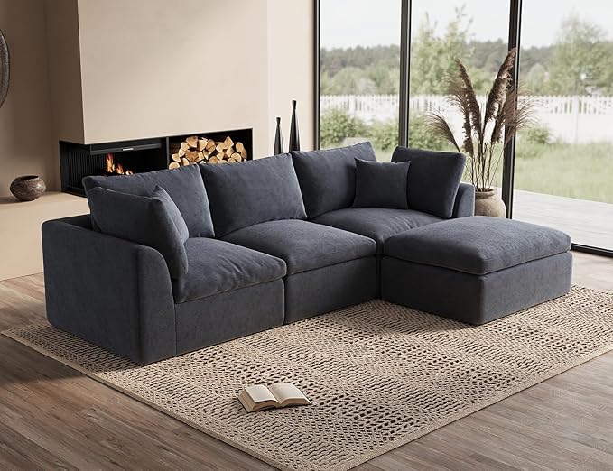 ohllob 110 Inch Cloud Sectional Couches