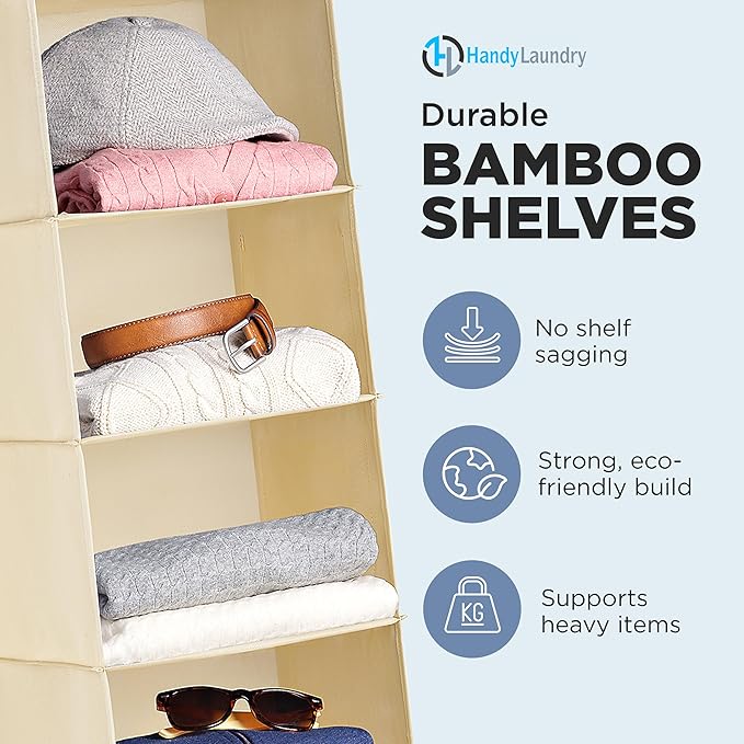 Handy Laundry Hanging Closet Organizer
