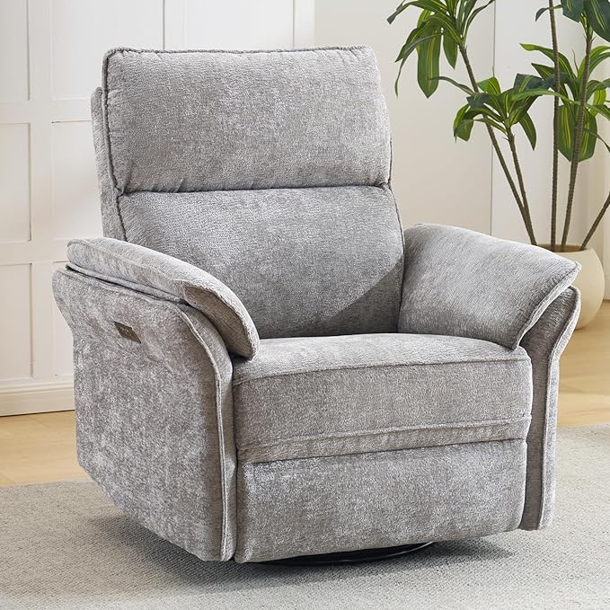 Oversized Power Recliner Chair Swivel Glider