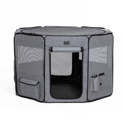 Petsfit Portable Dog Playpen for for Large Dogs/Cat/Rabbit/Chick, with Water Bottle Holder and Carrying Case, for Travel/Indoor/Outdoor Use, Large (45.5"x45.5"x28.5")