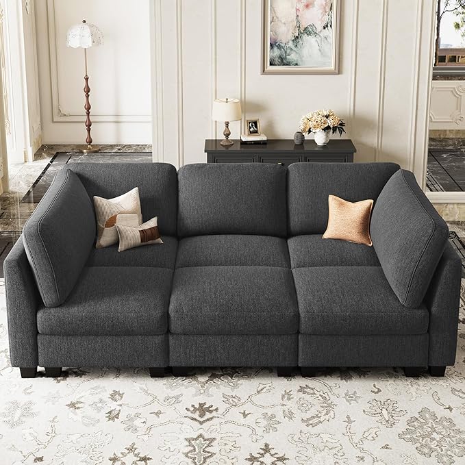 Belffin 86.2" Sectional Sleeper Sofa Bed