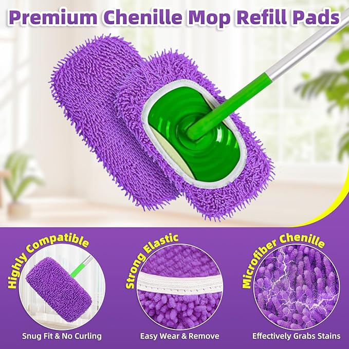Reusable Mop Pads Compatible