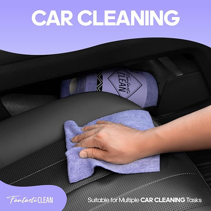 Fantasticlean Microfiber Cleaning Cloth Roll -60 Pack, Tear Away Paperless
