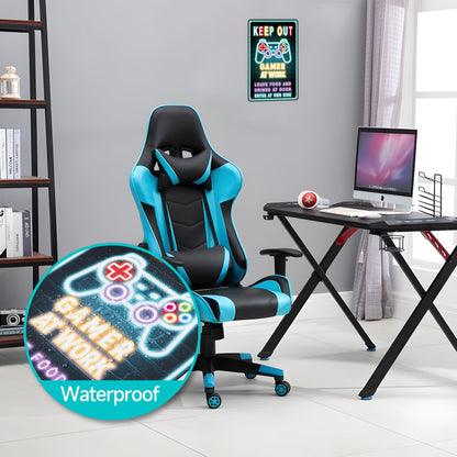 Keep Out Gamer at Work Sign - Cool Waterproof and Rust-proof Plastic Neon Gaming Posters Signs For Bedroom Door Wall Decor - Gift For Teen Boys, Boyfriend 12" * 8"