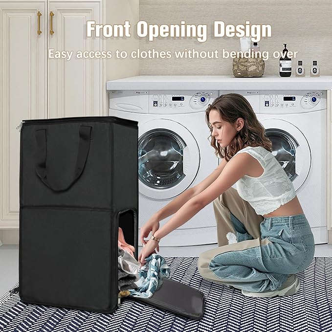 Bukere Extra Large Rolling Laundry Basket