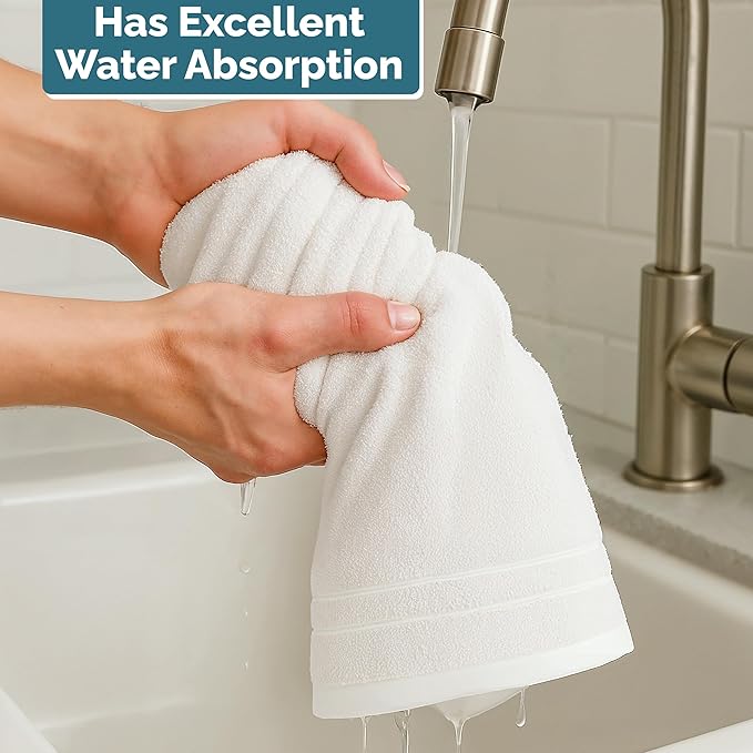 White Hand Towels for Bathroom