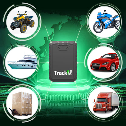 TRACKIPRO Industrial Asset Tracker - Ultra Long Battery Life (Up to 12 Months) - Strong Magnet - Waterproof - Realtime Alerts with Multiple GeoFence Setups - Speed Monitoring - International Coverage