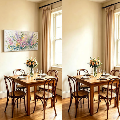 CANVISTA 40"x20" Large Floral Canvas Wall Art with Inner Frame, Modern Flower Print Painting Home Decor for Dining Living Room, Bedroom, Hallway, Office (Wildflower-Impasto, 40"x20")