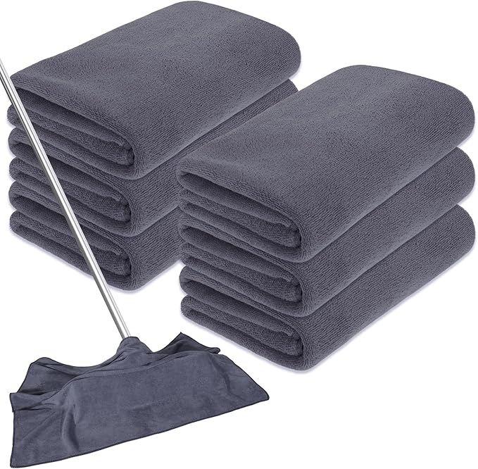 6 Pcs Extra Large Microfiber Cleaning Cloth Reusable Microfiber Towels Thick