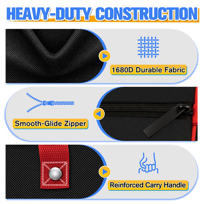 DIYSELF 3 Pack Tool Bag, Mixed Sizes up to 13" Portable Tool Bags for Men, Mechanics, Heavy Duty Storage Tools Bag with Handles, Waterproof Soft Utility Bag for Car, Mens Gifts for Dad, Him, Husband