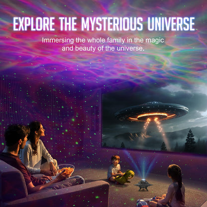 UFO Galaxy Projector, LED Lights for Bedroom, Star Projector, Night Light for Kids and Adults, Starry Nebula Ceiling LED Lamp, Room Decor Aesthetic, Gifts for Christmas, Birthdays, Valentine's Day