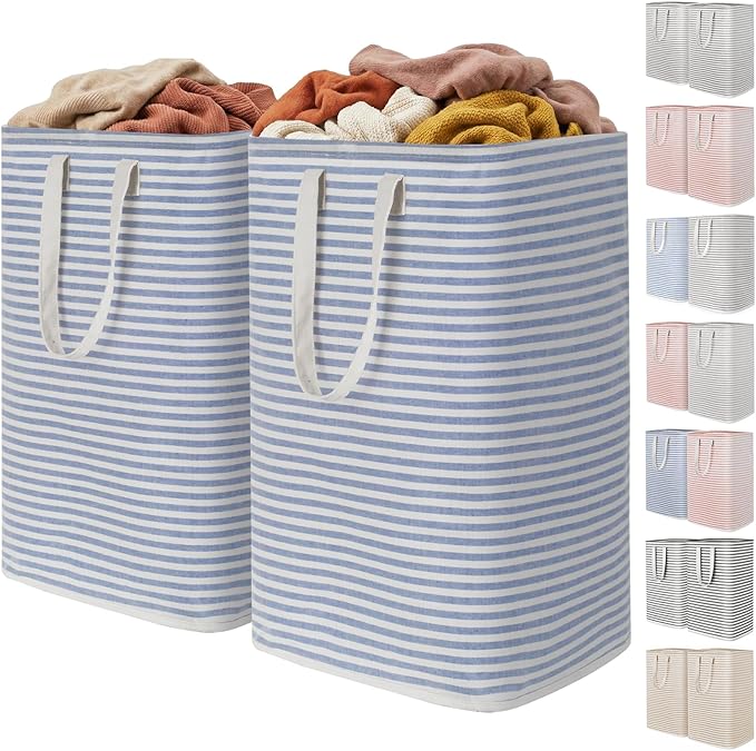 Lifewit 2 Pack Laundry Hamper Large Collapsible Laundry Baskets, Freestanding