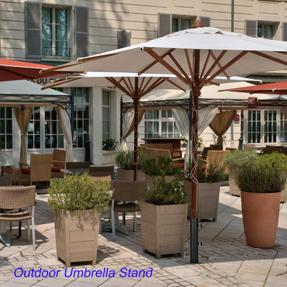 Patio Umbrella Outdoor Base Deck Mount Umbrella Holder Heavy Duty Umbrella Clamp Hand-Turn Knob Umbrella Base Stand for Decks, Docks, Courtyard Balcony, Pontoons, Patios, Pinic Tables Desk
