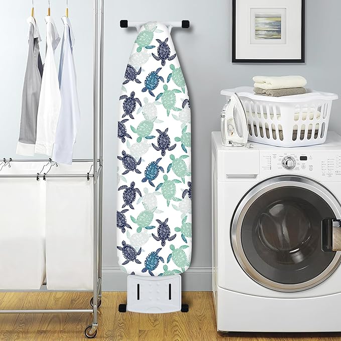 Extra Thick Ironing Board Cover and Pad, Sea Turtle 15x54 Ironing Board Cover