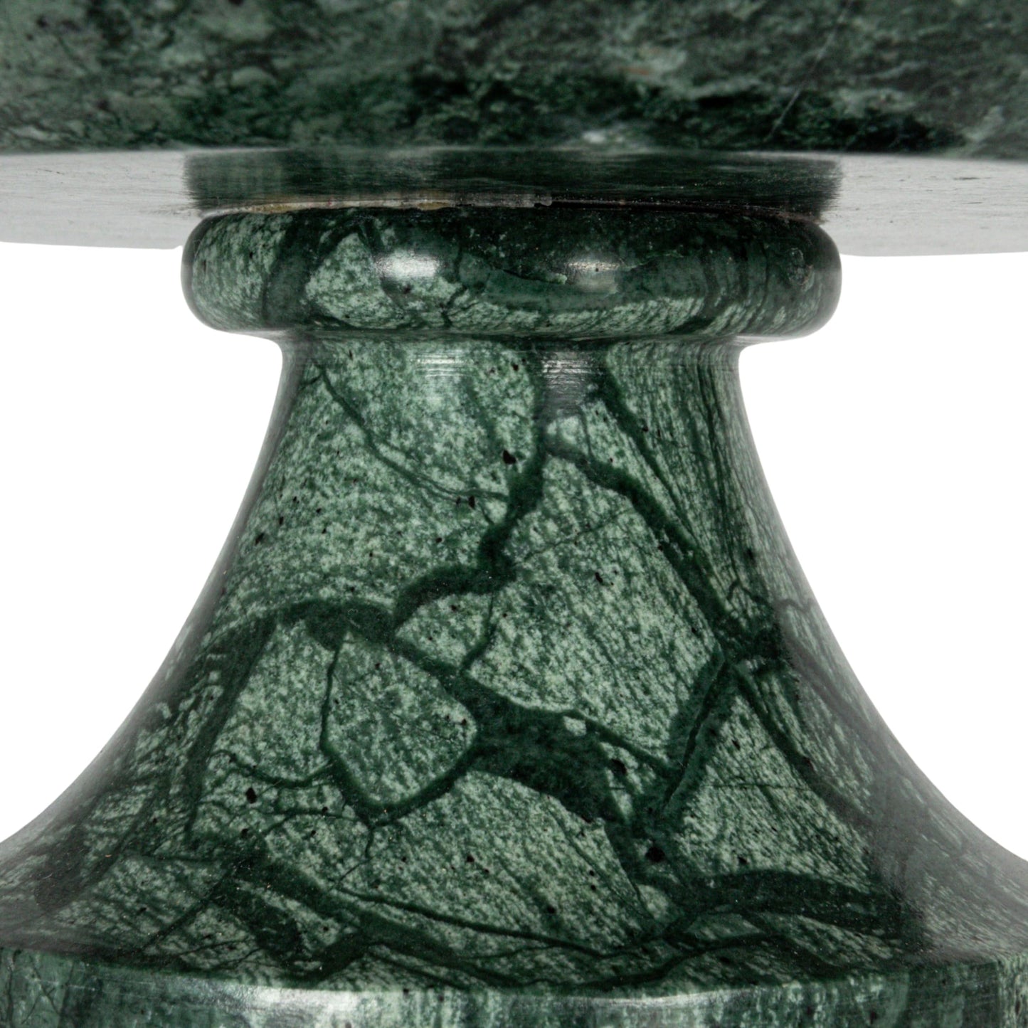 Bloomingville Marble Footed Pedestal Bowl, Green