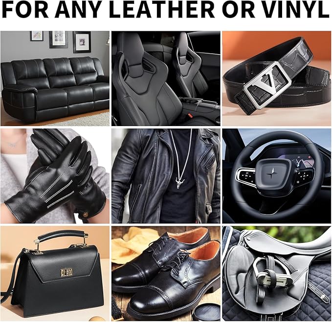 Leather Recoloring Balm, 8.5oz Leather Color Restorer, Leather Couch Scratch
