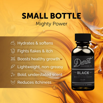 Detroit Grooming Beard Oil | Hydrating & Nourishing Formula with Vitamin E • Corktown Scent (1 oz)
