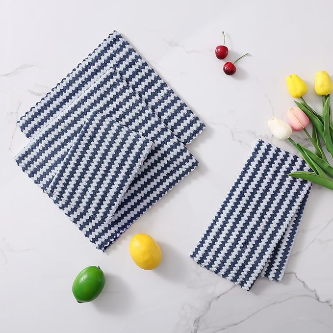 Homaxy 24 Pack Kitchen Dish Cloths, Ultra Soft and Absorbent Dish Towels