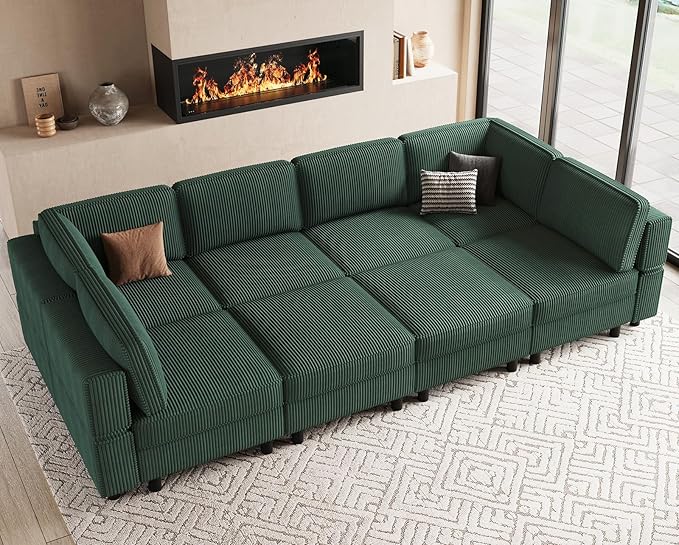 Belffin 114.2" 8 Seats Modular Sectional Sofa