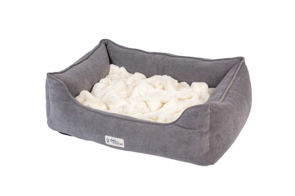 PetFusion [New] Calming Cuddler Dog Bed | Small, Medium | Promotes Natural Burrowing | Solid CertiPUR-US Memory Foam | Anti-Anxiety, Ultra-Cozy Loose Blanket
